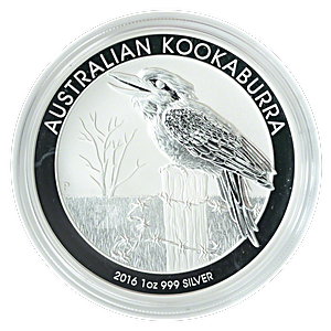 2016 1 oz Australian Silver Kookaburra Bullion Coin