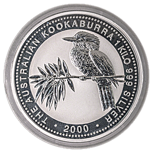 2000 1 Kilogram Australian Silver Kookaburra Bullion Coin