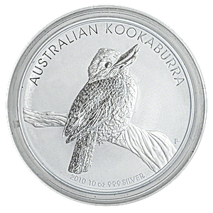 Australian Silver Kookaburra 2010 - 10 oz 