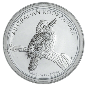 2010 10 oz Australian Silver Kookaburra Bullion Coin