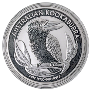 2012 1 Kilogram Australian Silver Kookaburra Bullion Coin