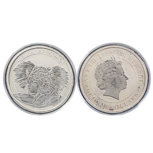 2 pcs of 1 kilogram 2014 Australian Silver Koala Coins - Total 2 kilograms Silver