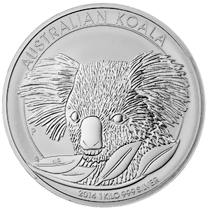 2014 1 Kilogram Australian Silver Koala Bullion Coin