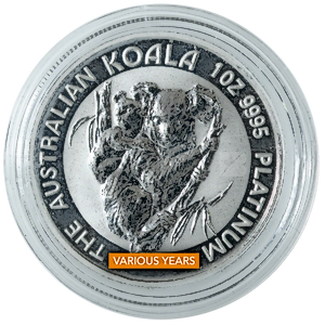 1 oz  Australian Platinum Koala (Various Years)