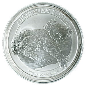 2012 1 Kilogram Australian Silver Koala Bullion Coin