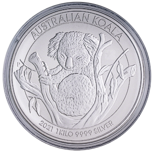 2021 1 Kilogram Australian Silver Koala Bullion Coin