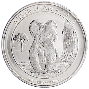 2017 1 Kilogram Australian Silver Koala Bullion Coin