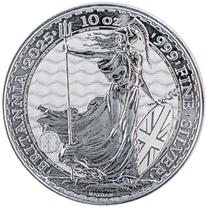 2025 10 oz United Kingdom Silver Britannia Bullion Coin
