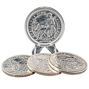 4 pcs of 1 oz 2005 United Kingdom Silver Britannia Coins – Total 4 oz Silver (Pre-Owned in Good Condition)