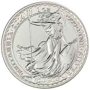2014 1 oz United Kingdom Silver Britannia Bullion Coin