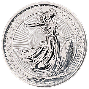 2019 1 oz United Kingdom Silver Britannia Bullion Coin