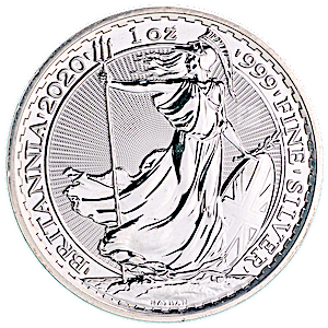 2020 1 oz United Kingdom Silver Britannia Bullion Coin