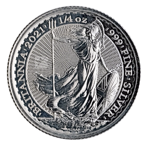2021 1/4 oz United Kingdom Silver Britannia Bullion Coin