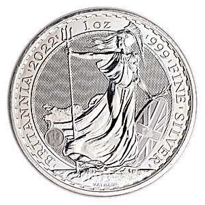 2022 1 oz United Kingdom Silver Britannia Bullion Coin