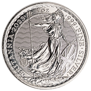 2023 1 oz United Kingdom Silver Britannia Bullion Coin (BU)