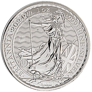 2024 1 oz United Kingdom Silver Britannia Bullion Coin