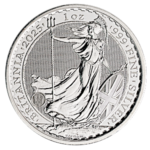 2025 1 oz United Kingdom Silver Britannia Bullion Coin