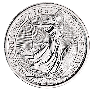 2025 1/4 oz United Kingdom Silver Britannia Bullion Coin