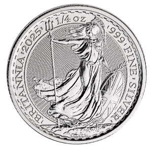 2025 1/4 oz United Kingdom Silver Britannia Bullion Coin
