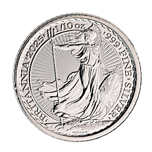 2025 1/10 oz United Kingdom Silver Britannia Bullion Coin