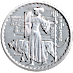 2001 1 oz United Kingdom Silver Britannia Bullion Coin (Pre-Owned in Good Condition) thumbnail