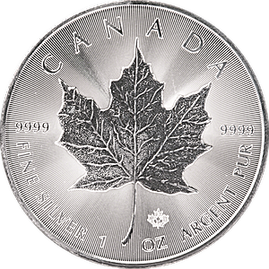 2020 1 oz Canadian Silver Maple Leaf Bullion Coin
