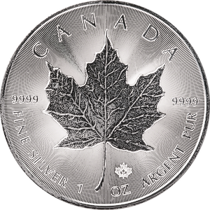 2020 1 oz Canadian Silver Maple Leaf Bullion Coin