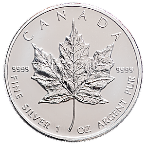 2010 1 oz Canadian Silver Maple Leaf Bullion Coin