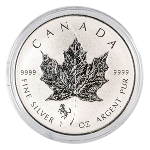 2014 1 oz Canadian Silver Maple Leaf Bullion Coin - Lunar Horse Privy - Reverse Proof (Pre-Owned in Good Condition)