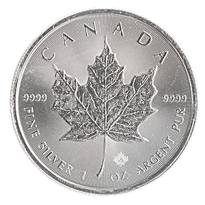 2021 1 oz Canadian Silver Maple Leaf Bullion Coin