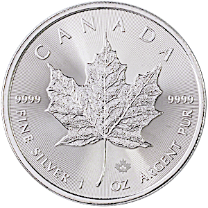 2024 1 oz Canadian Silver Maple Leaf Bullion Coin (BU)