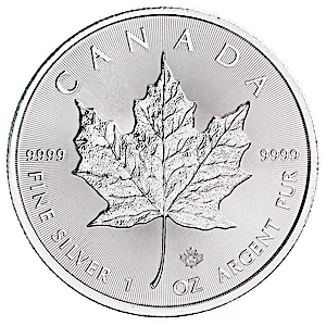 2015 1 oz Canadian Silver Maple Leaf Bullion Coin