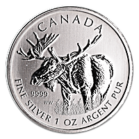 Canadian Wildlife Series 2012 - Moose - 1 oz Canadian Wildlife Series 2012 - Moose - 1 oz