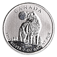 Canadian Wildlife Series 2011 - Timber Wolf - Circulated 1 oz Canadian Wildlife Series 2011 - Timber Wolf - Circulated 1 oz