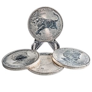 4 pcs of 1 oz 2016 Canadian Silver Predator Series 