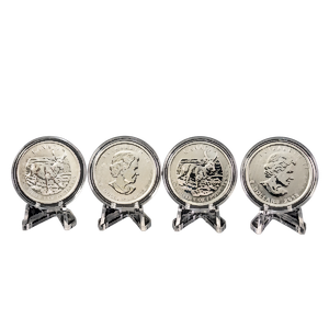 4 pcs of 1 oz 2013 Canadian Silver Wildlife Series 