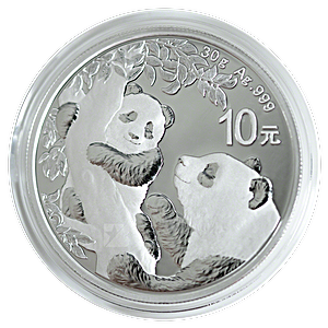 2021 30 Gram Chinese Silver Panda Bullion Coin