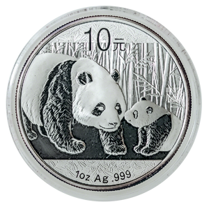 2011 1 oz Chinese Silver Panda Bullion Coin