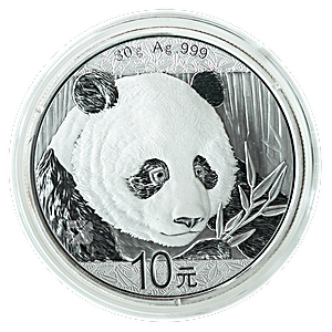 2018 30 Gram Chinese Silver Panda Bullion Coin