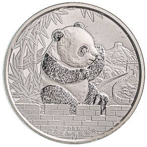 2016 2 oz China Silver Panda 