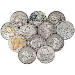 1 oz Chinese Silver Panda Bullion Coin (Various Years)