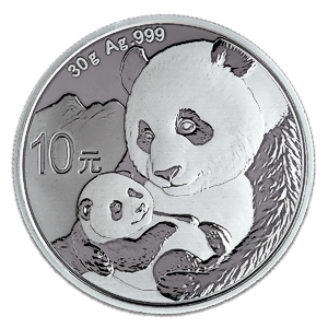 2019 30 Gram Chinese Silver Panda Bullion Coin
