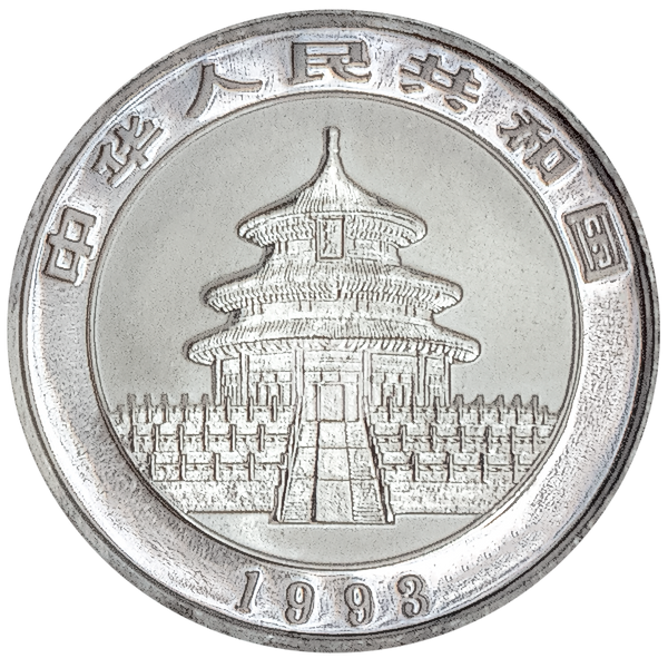 Buy 1993 1/2 oz Chinese Silver Panda Bullion Coin