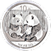 2009 1 oz Chinese Silver Panda Bullion Coin thumbnail