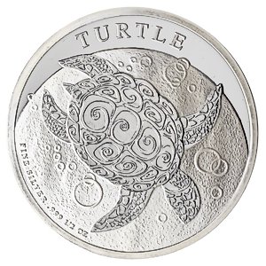 2016 1/2 oz Niue Silver Hawksbill Turtle (Pre-Owned in Good Condition)