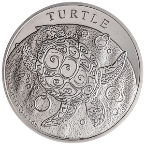 2020 5 oz Niue Silver Hawksbill Turtle Bullion Coin (Pre-Owned in Good Condition)