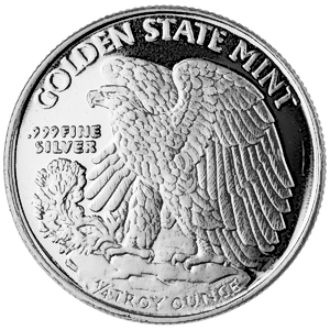 1/4 oz Walking Liberty Silver Bullion Round