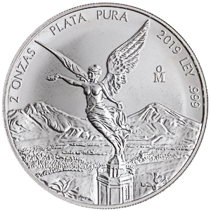 2019 2 oz Mexican Silver Libertad Bullion Coin