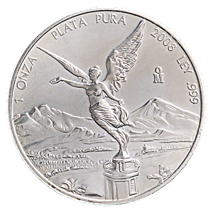 2008 1 oz Mexican Silver Libertad Bullion Coin