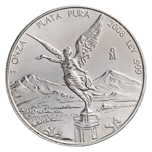 2008 1 oz Mexican Silver Libertad Bullion Coin